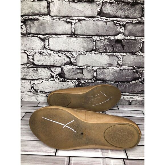 Fossil Brown Tan Leather Rose Floral Slip On Ballet Flats Shoes Women Sz 8.5M US - Picture 16 of 16